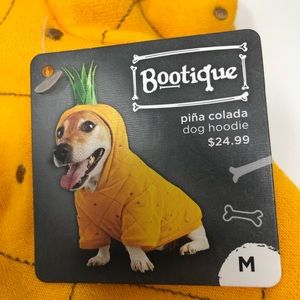 Pina Colada Pineapple Dog Hoodie Costume Size M